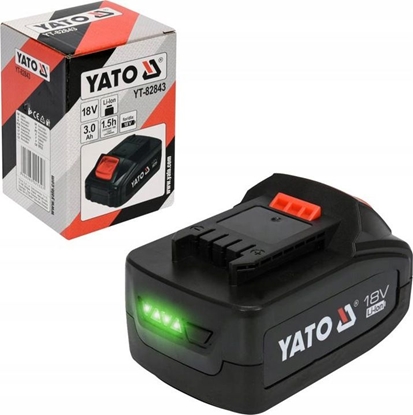 Изображение Yato akumulator 18V Li-Ion 3,0Ah (YT-82843)