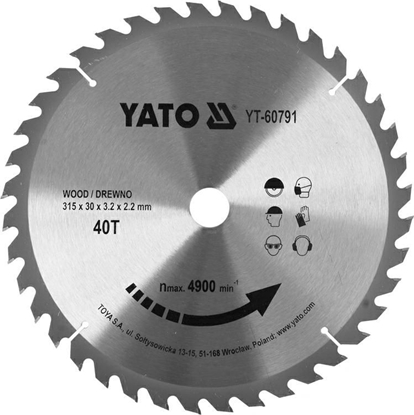 Изображение Yato YATO PIŁA TARCZ.WID. 315*40*30 60791 YT-60791