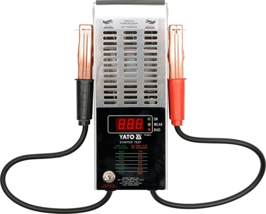 Изображение Yato Tester akumulatorów cyfrowy 12V 150-1400A (YT-8311)