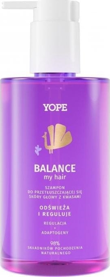 Изображение Yope Yope Balance My Hair szampon do przetłuszczającej się skóry głowy z kwasami 300ml