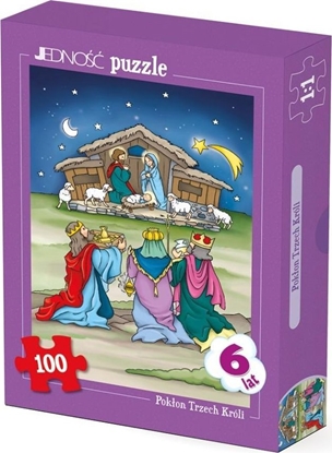 Изображение Jedność Puzzle 100 - Pokłon Trzech Króli