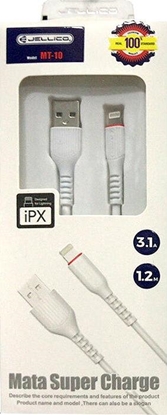 Attēls no Kabel USB Jellico USB-A - Lightning 1 m Biały (6971805927752)