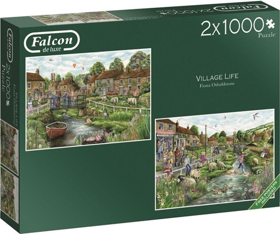 Picture of Jumbo Puzzle 2x1000 Falcon Życie na wsi G3