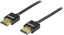 Изображение Kabel Deltaco HDMI - HDMI 1m czarny (Deltaco HDMI-1091 Tyndt HDMI kabel med l)
