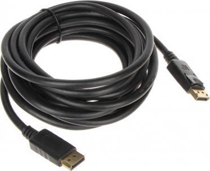 Изображение Kabel DisplayPort - DisplayPort 5m czarny (DP-W/DP-W-5.0M)