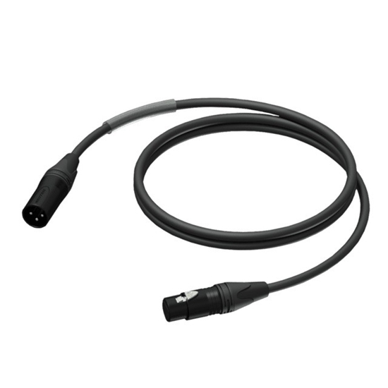 Picture of Kabel DMX AES/EBU Męski XLR - Żeński XLR, Highflex 3m - PRD953/3