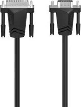 Изображение Kabel Hama DVI-I - D-Sub (VGA) 1.5m czarny (002007140000)