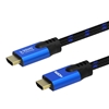 Изображение Kabel HDMI (M) v2.1, 1,8m, 8K, miedź, niebiesko-czarny, złote końcówki, ethernet/3D, CL-142