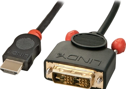 Изображение Kabel Lindy HDMI - DVI-D 0.5m czarny