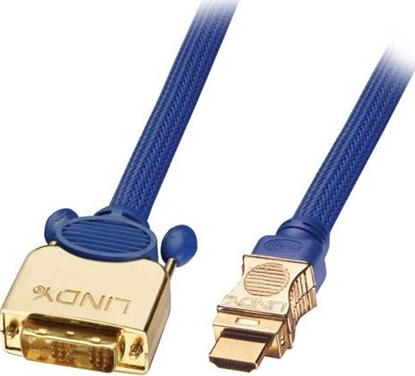 Изображение Kabel Lindy HDMI - DVI-D 2m niebieski