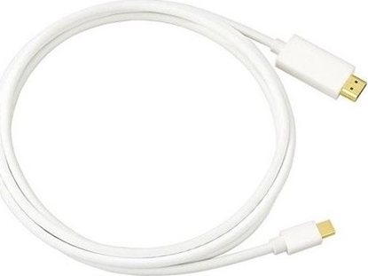 Attēls no Kabel LMP DisplayPort Mini - HDMI 2m biały (LMP-MH-2M)