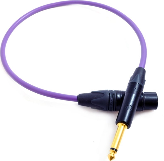 Picture of Kabel Melodika Jack 6.3mm - XLR 17m fioletowy