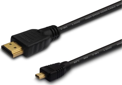 Attēls no Savio CL-149 video kabelis HDMI uz micro-HDMI 0,5 