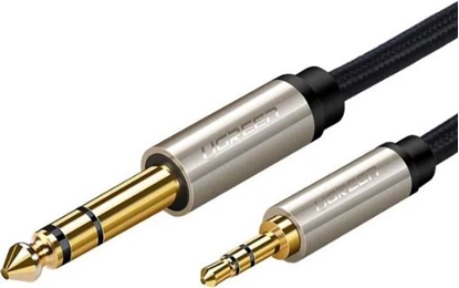 Attēls no Kabel Ugreen Jack 3.5mm - Jack 6.3mm 3m srebrny (10629)