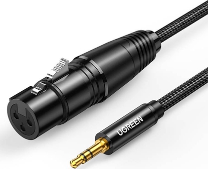 Picture of Kabel Ugreen Jack 3.5mm - XLR 2m czarny (UGR984BLK)