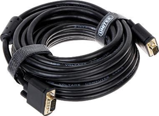 Изображение Kabel Unitek D-Sub (VGA) - D-Sub (VGA) 8m czarny (Y-C512G)