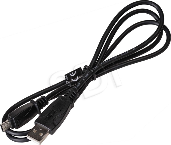 Изображение Kabel USB Akyga USB-A - miniUSB 1 m Czarny (AK-USB-22)