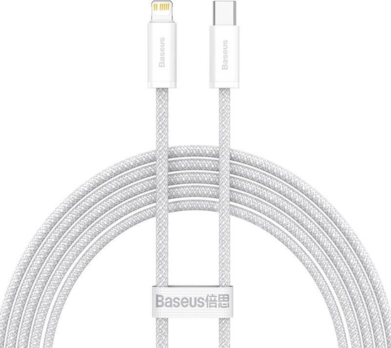 Picture of Kabel USB Baseus USB-C - Lightning 2 m Biały (BSU3062WHT)