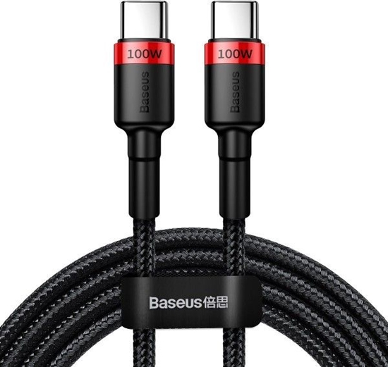 Picture of Kabel USB Baseus USB-C - USB-C 2 m Czarno-czerwony (BSU1520REDBLK)