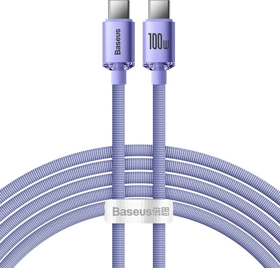 Изображение Kabel USB Baseus USB-C - USB-C 2 m Fioletowy (baseus_20220224134343)