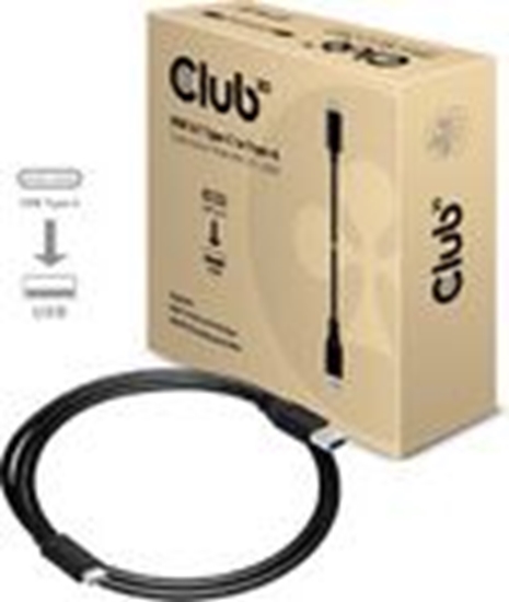 Picture of Kabel USB Club 3D USB-A - USB-C 1 m Czarny (CAC-1523)