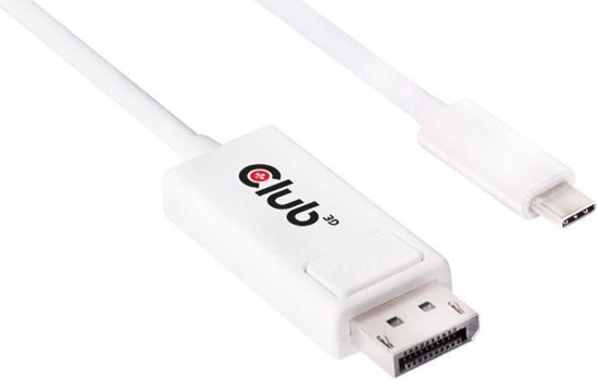 Picture of Kabel USB Club 3D USB-C - DisplayPort 1.2 m Biały (CAC-1517)