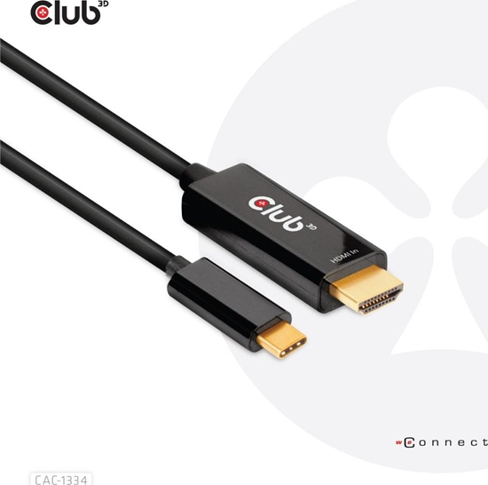 Picture of Kabel USB Club 3D USB-C - HDMI 1.8 m Czarny (2_422320)