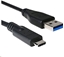 Attēls no Kabel USB C-Tech USB-A - 1 m Czarny (CB-USB3C-10B)