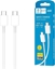 Attēls no Kabel USB Denmen USB-C - USB-C 1 m Biały (D20C WHITE)