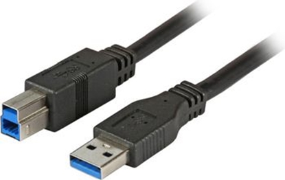 Attēls no Kabel USB EFB USB-A - USB-B 3 m Czarny (K5236.3)