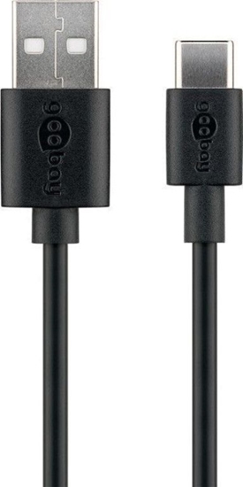 Picture of Goobay 59122 USB 2.0 cable (USB-C™ to USB A), black | Goobay | USB-C to USB-A