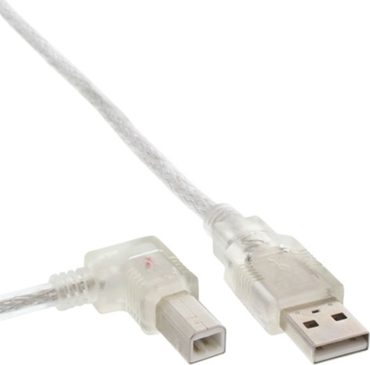 Attēls no Kabel USB InLine USB-A - 0.3 m Przezroczysty (34516L)