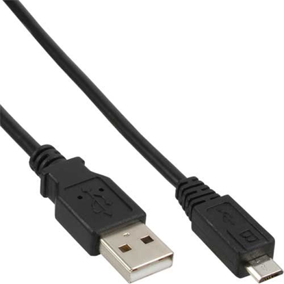 Attēls no Kabel USB InLine USB-A - 0.5 m Czarny (31705)