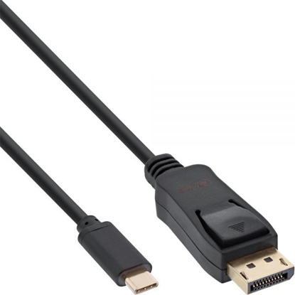 Attēls no Kabel USB InLine USB-C - DisplayPort 1 m Czarny (64121)