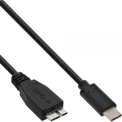Attēls no Kabel USB InLine USB-C - micro-B 1.5 m Czarny (35724)