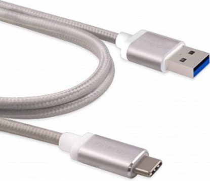 Изображение Kabel USB Innergie USB-A - USB-C 1 m Srebrny (3082186500)
