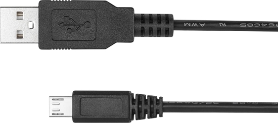 Picture of Kabel USB Kruger&Matz USB-A - microUSB 1 m Czarny (KM0359)