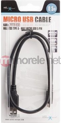 Picture of Kabel USB Natec USB-A - microUSB 0.5 m Czarny (NKA0427)