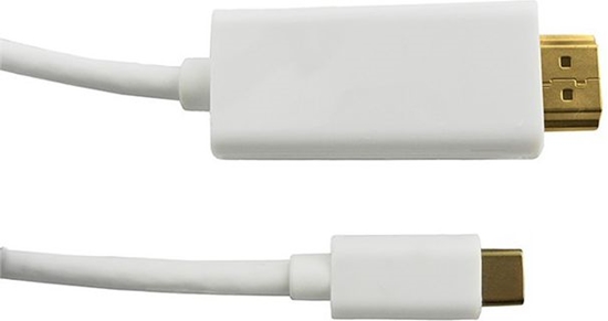Picture of Kabel USB Qoltec USB-C - HDMI 1 m Biały (50414)