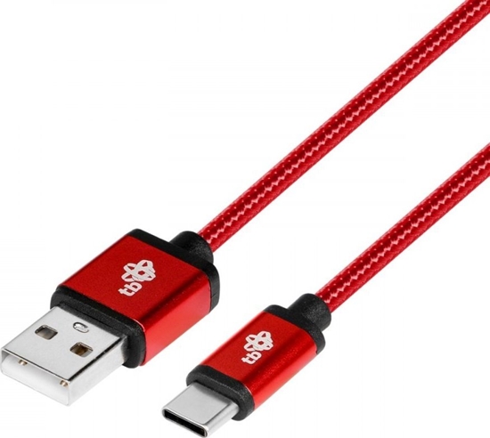 Picture of Kabel USB TB Print USB-A - USB-C 1.5 m Czerwony (AKTBXKUCSBA150M)