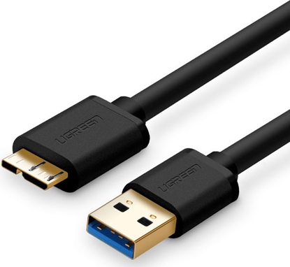 Attēls no Kabel USB Ugreen USB-A - microUSB 1 m Czarny (10841)