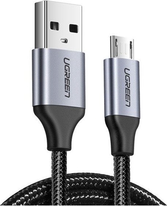 Изображение Kabel USB Ugreen USB-A - microUSB 1 m Szary (60146)