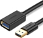 Attēls no Kabel USB Ugreen USB-A - USB-A 2 m Czarny (10373)