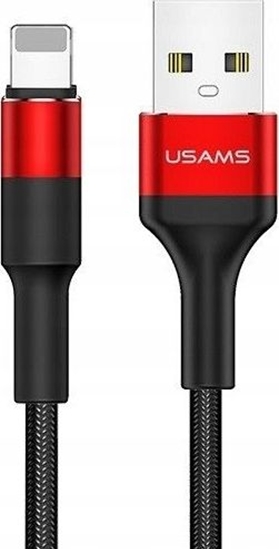 Picture of Kabel USB Usams USB-A - Lightning 1.2 m Czerwony (SJ220IP02)