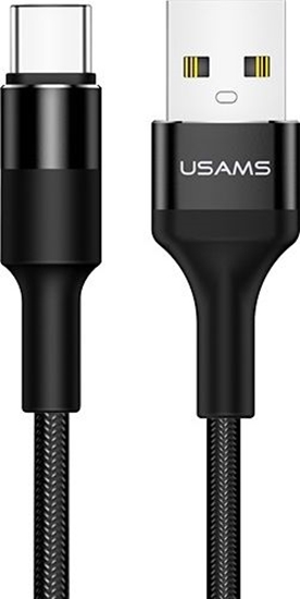 Picture of Kabel USB Usams USB-A - USB-C 1.2 m Czarny (SJ221TC01)