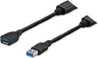 Attēls no Kabel USB VivoLink USB-A - USB-A 3 m Czarny (PROUSB3AAF3C)