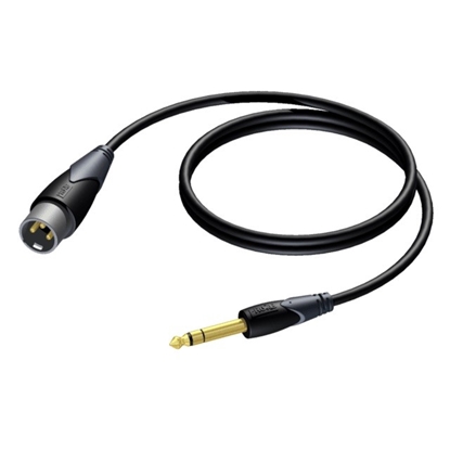 Attēls no Kabel XLR Męski - 6,3 mm Jack Męski Stereo 1,5 m - CLA724/1.5 