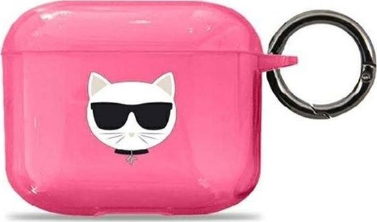 Изображение Karl Lagerfeld Etui ochronne KLA3UCHFP Choupette do AirPods 3 różowe