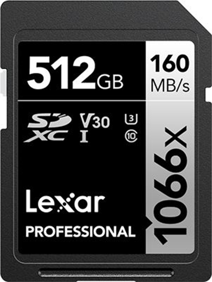 Picture of Karta Lexar Professional 1066x SDXC 512 GB Class 10 UHS-I/U3 V30 (LSD1066512G­BNNNG)