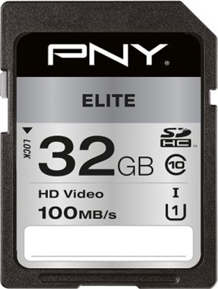 Picture of Karta PNY Elite SDHC 32 GB Class 10 UHS-I/U1  (P-SD32GU1100EL-GE)